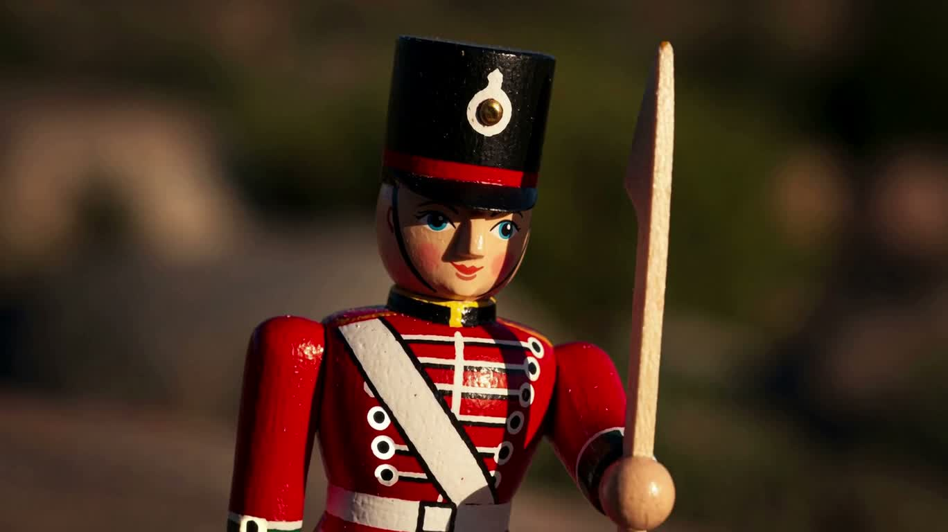 Wooden Toy Soldier in Warm Light