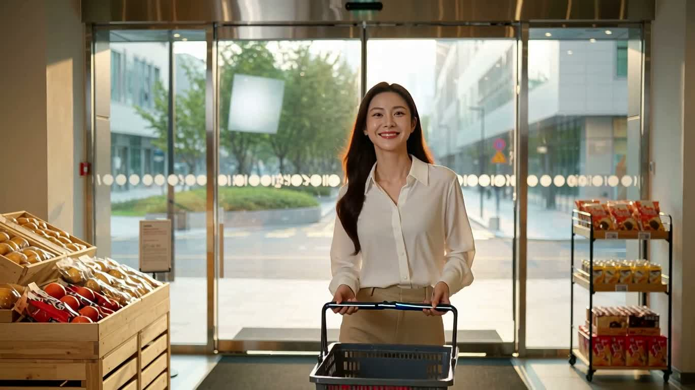 都市精品超市购物日常