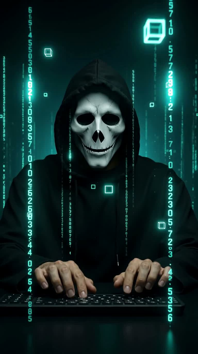 The Typist in the Anonymous Data Corridor — AI video creation