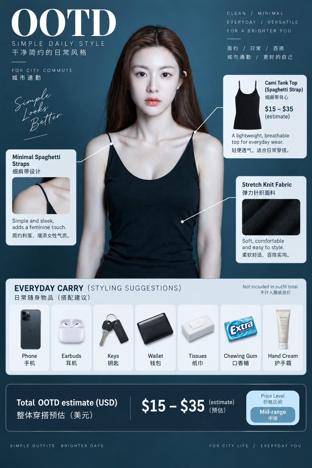 Infographic tạp chí phân tích trang phục OOTD
