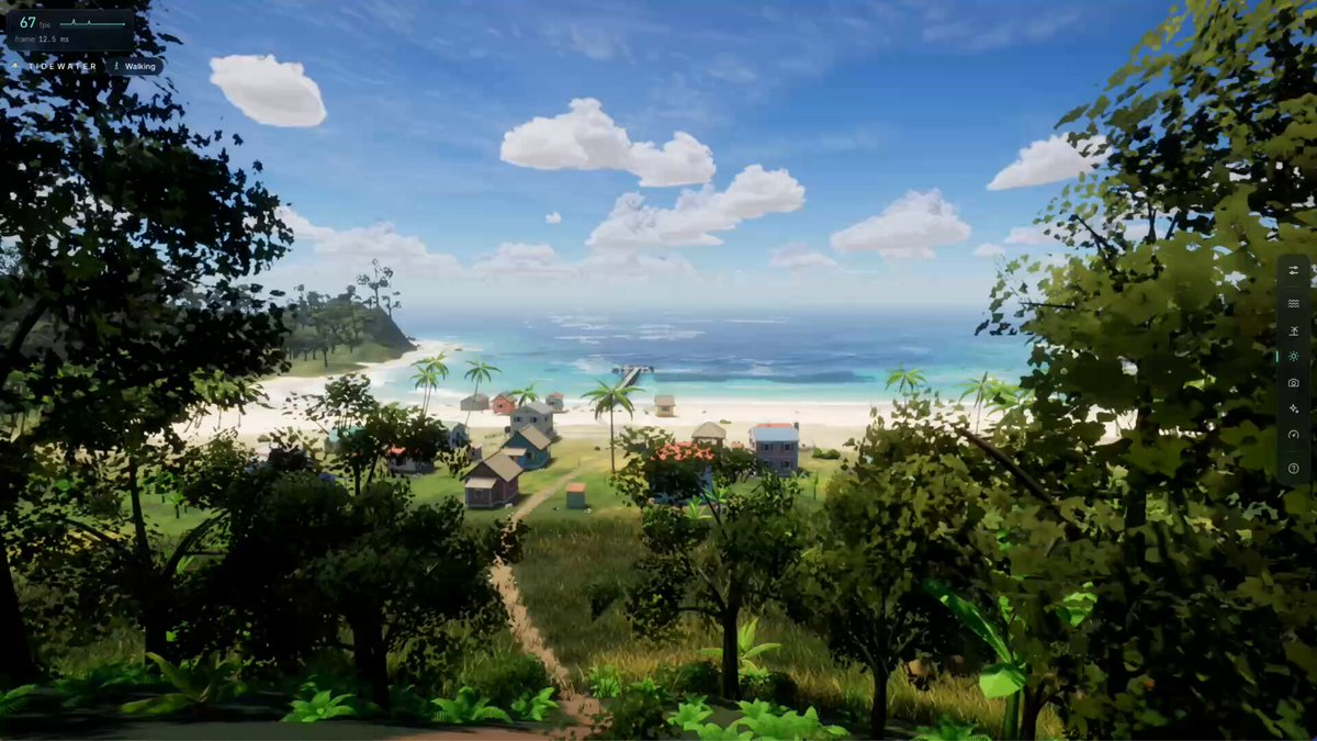 程序化生成的海岛模拟场景