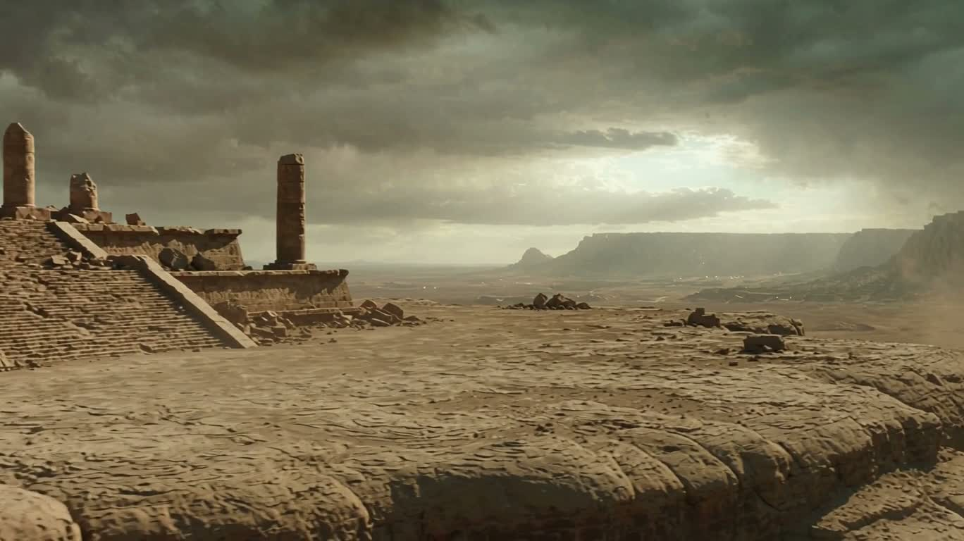 Ruines des hauts plateaux d'une civilisation oubliée — AI video creation