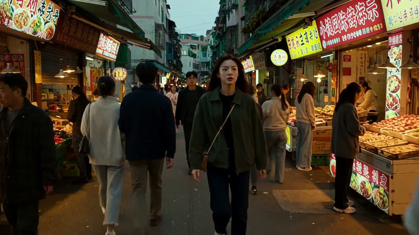 夜市のスリリングな脱出 — AI video creation