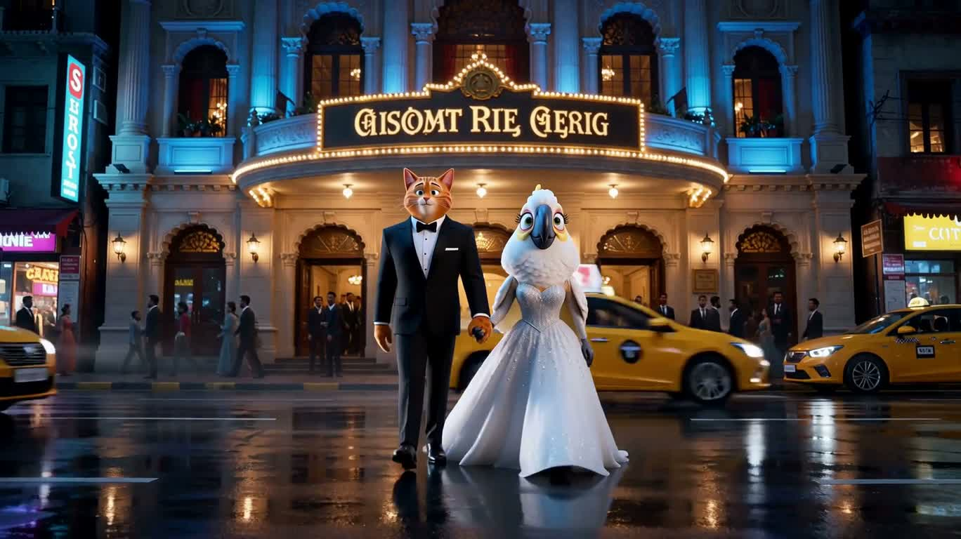 Demande en mariage au bord de la rivière à travers l'anneau de lumière