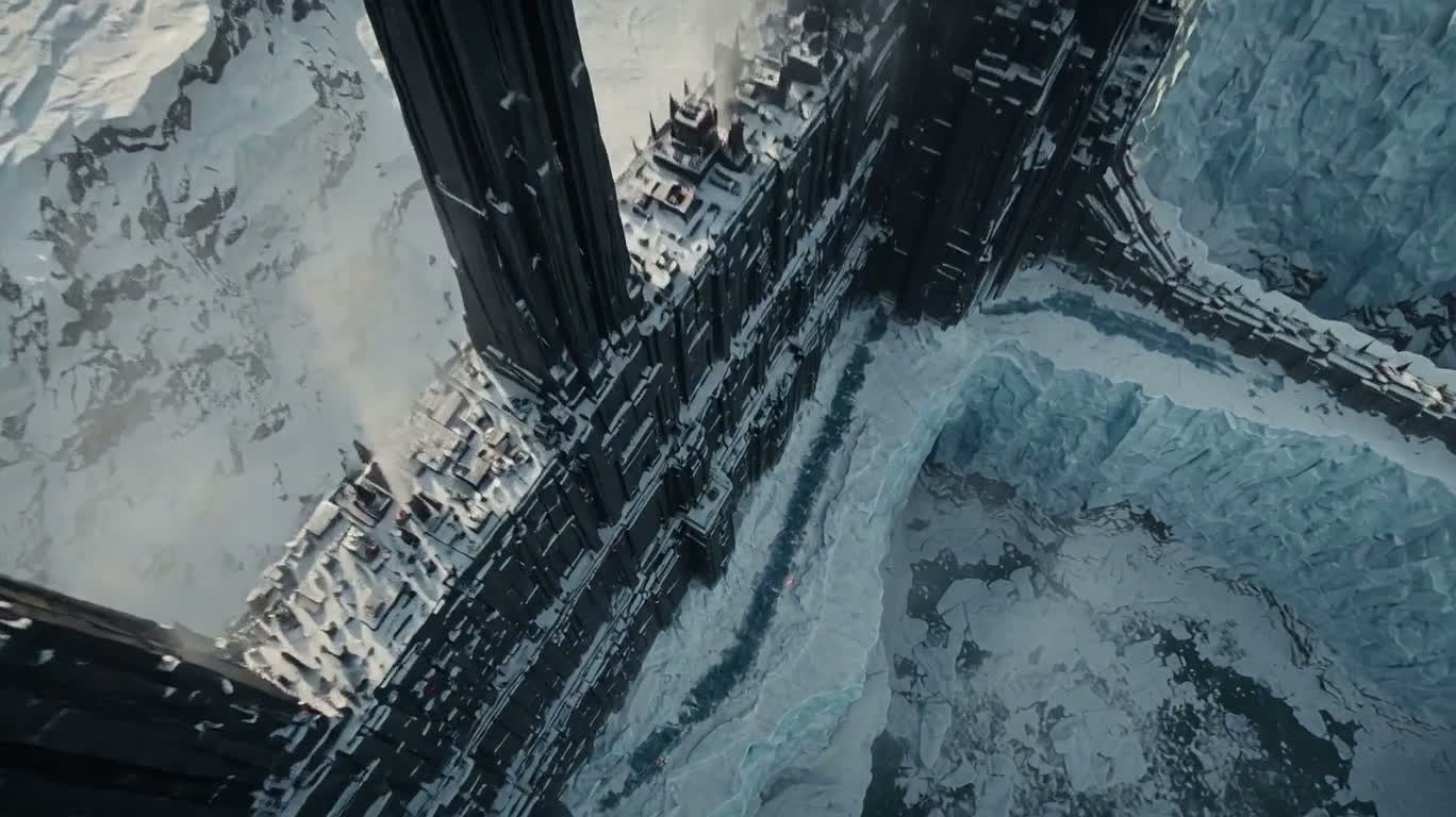 Poursuite à toute vitesse à la forteresse de glace