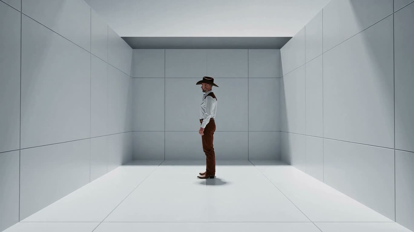 Future Cowboy in a White Cube