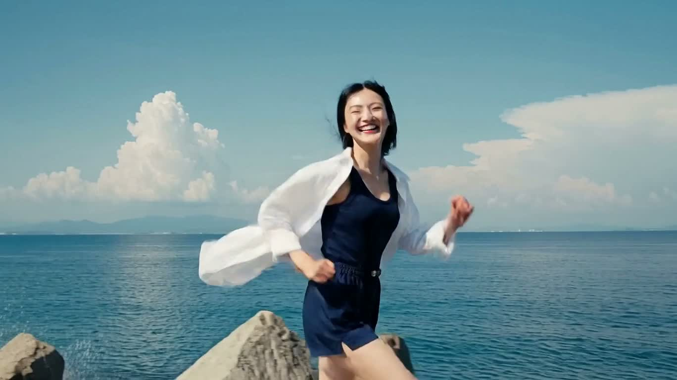 海风下的 AOI WATER 夏日奔跑