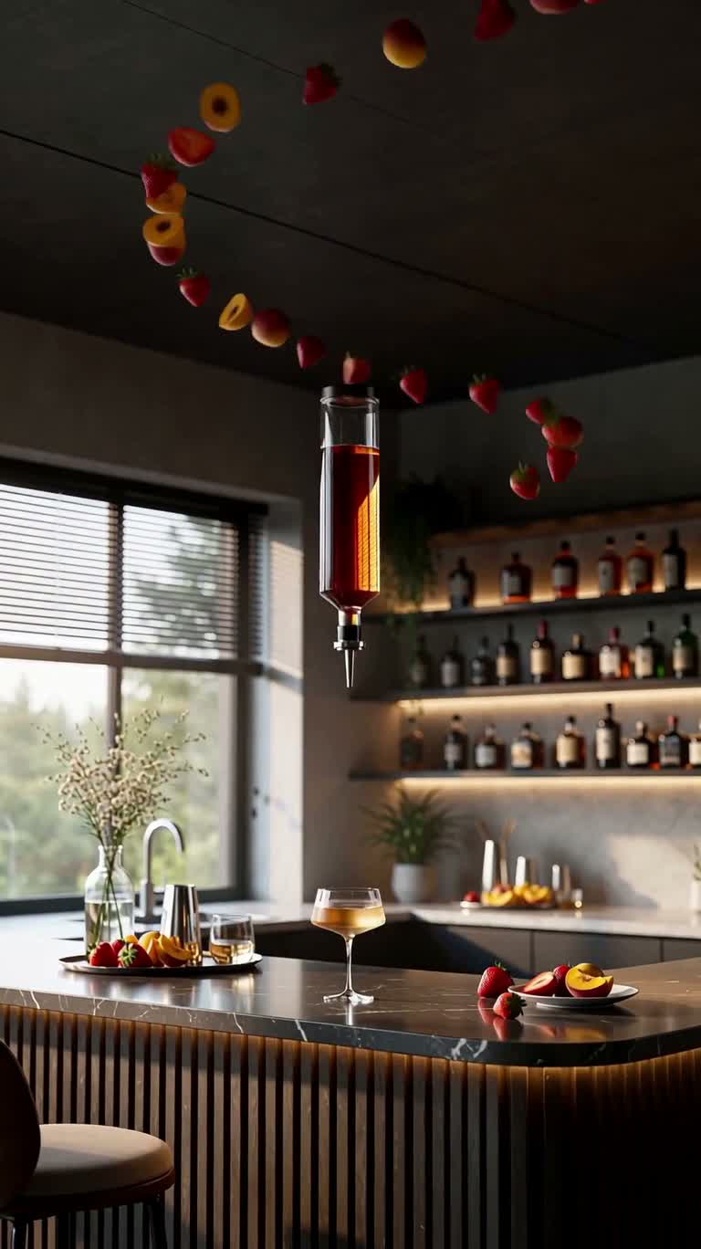 Cocktail xoáy trái cây — AI video creation