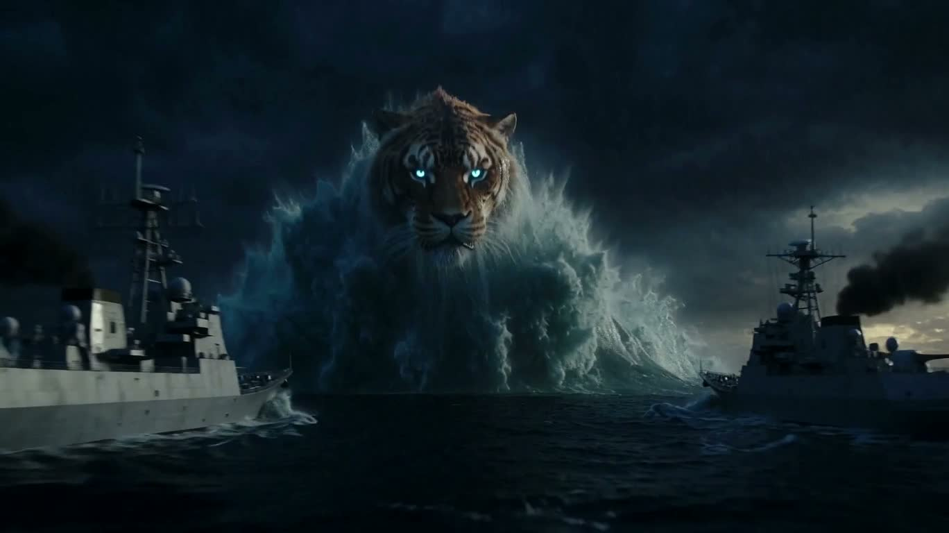 Blue Flame Behemoth in the Tsunami Storm