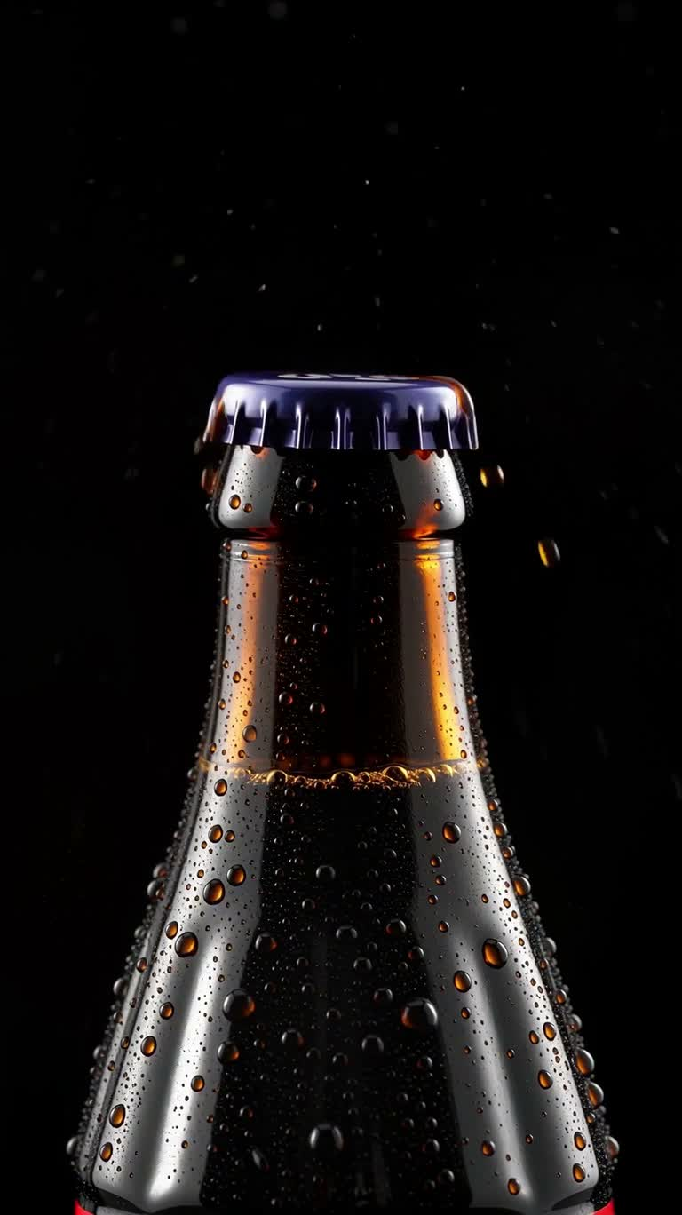Immersive Ad for a Condensation-Covered Cola Bottle