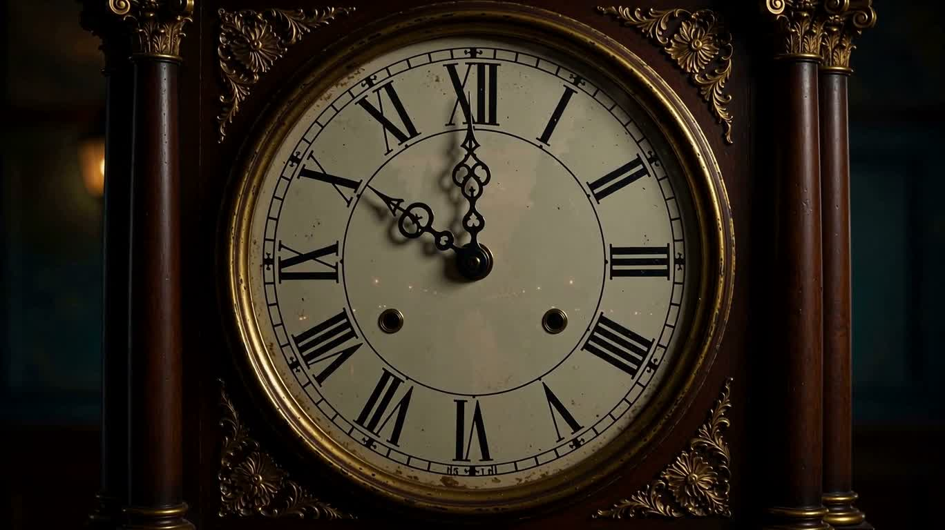 Ombres d'horloge à travers le temps — AI video creation