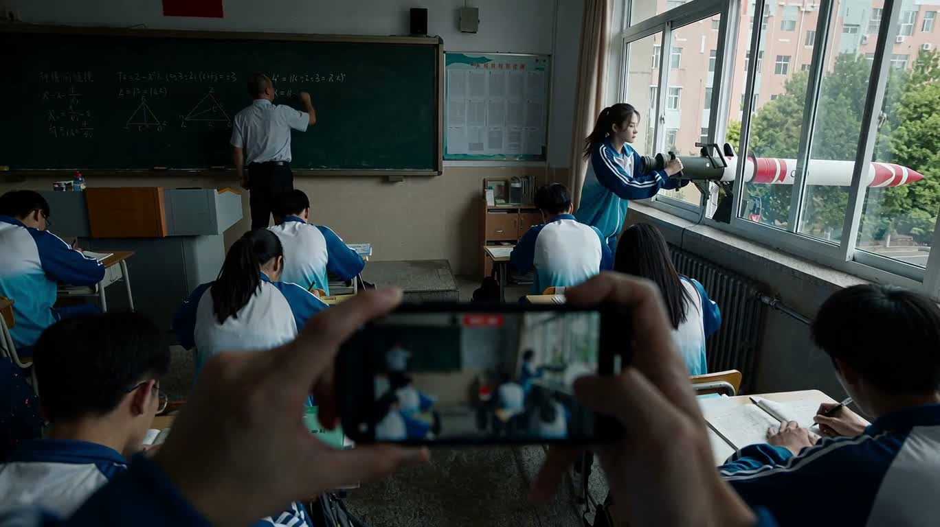 教室里的意外发射与没收手机