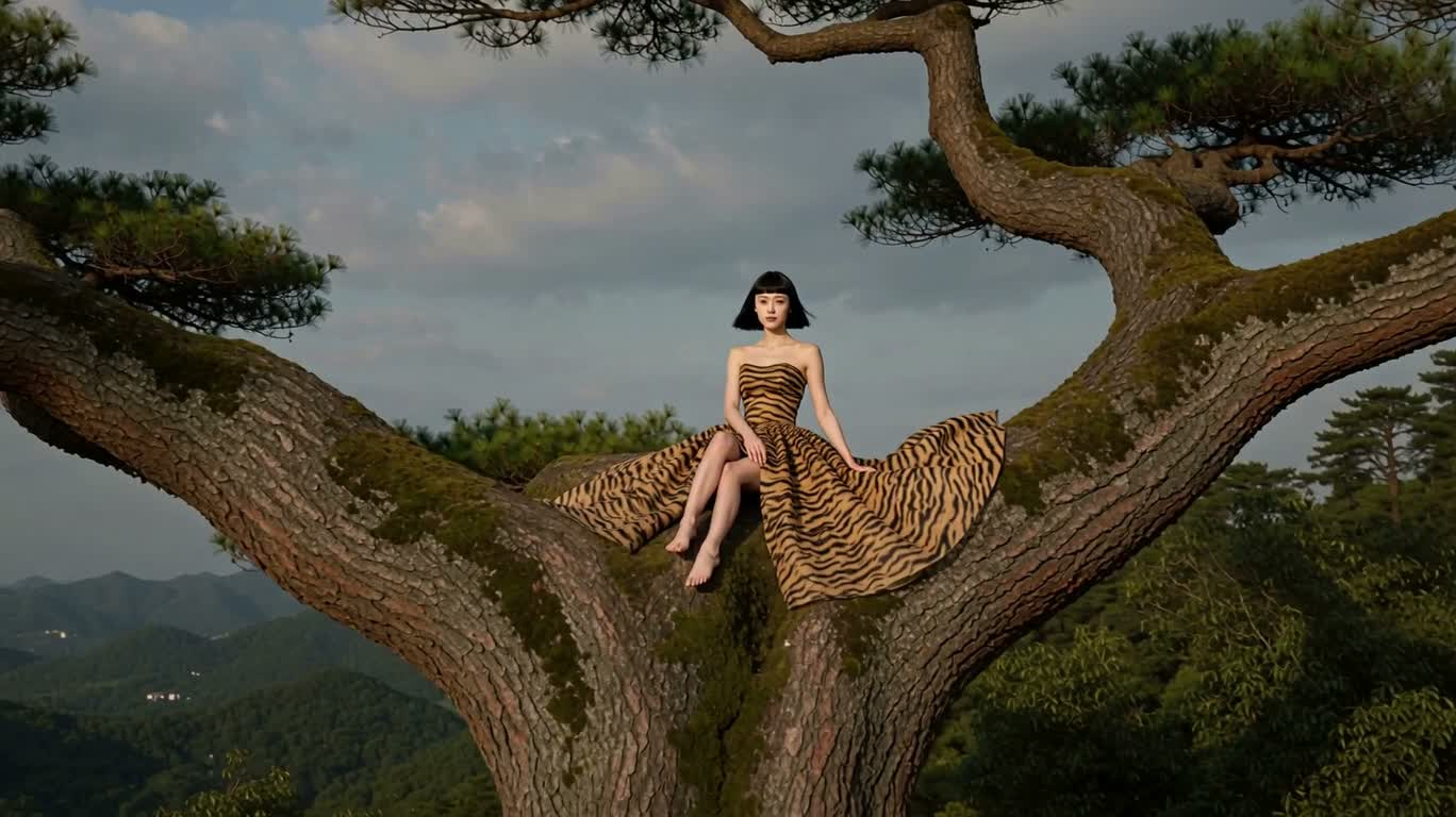 Avatar parmi les branches : l'ombre du tigre approche