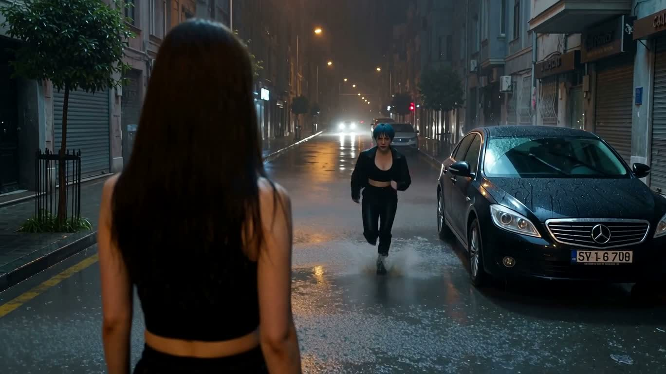 雨夜街头的终极格斗