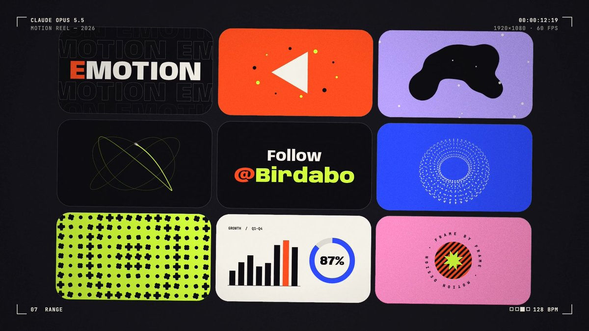Bare-bones one-prompt motion design test — AI video creation