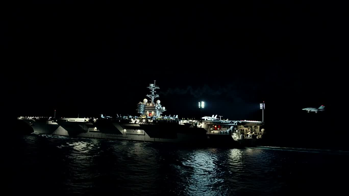 Nighttime Carrier Deck Return