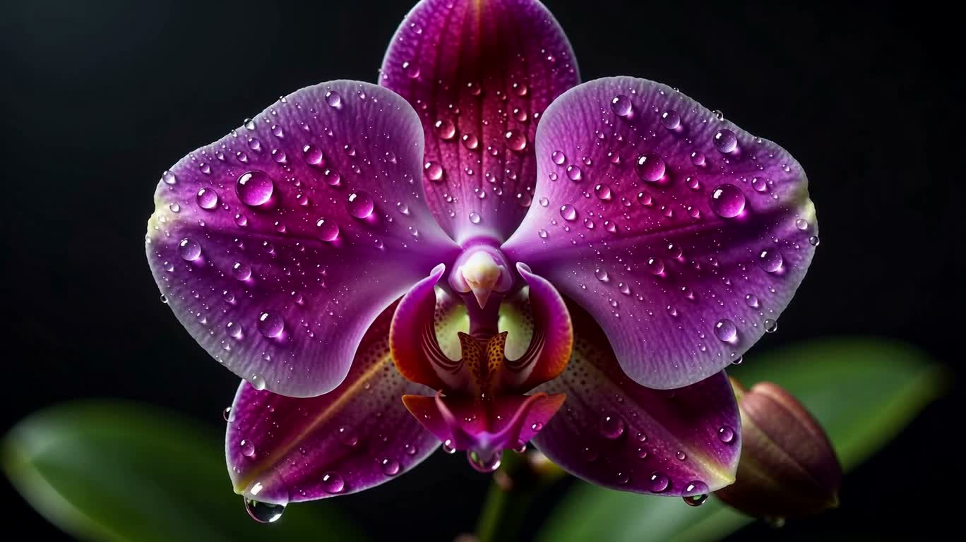Light Transformation of the Purple Orchid