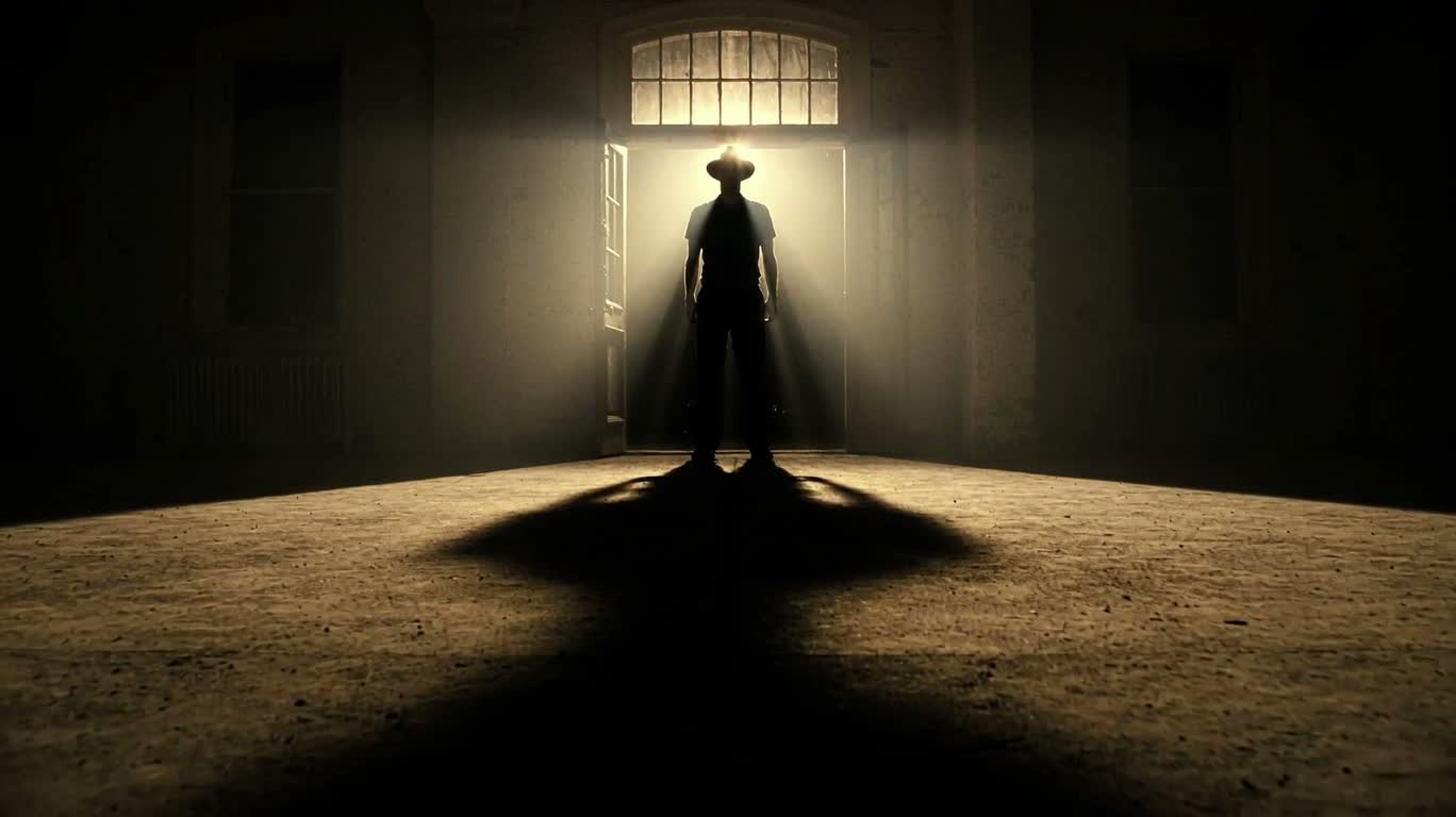 门廊 noir 剪影 — AI video creation