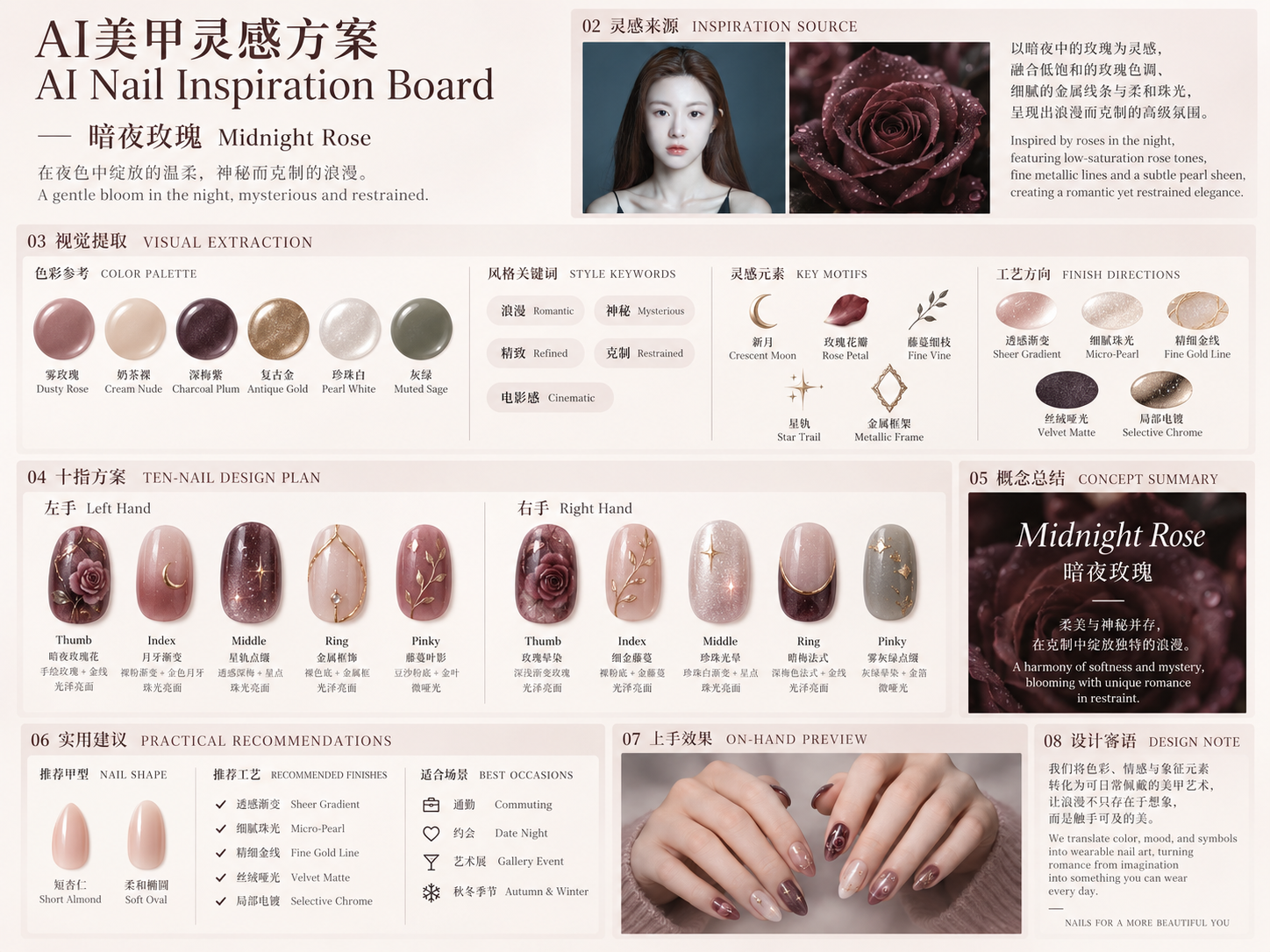 AI美甲灵感方案
