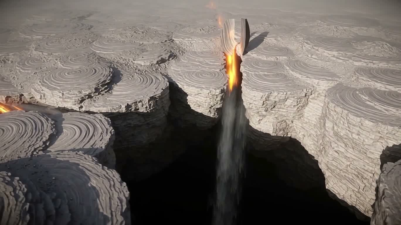 Silver Forest Salt Line and Mirror Stele — AI video creation