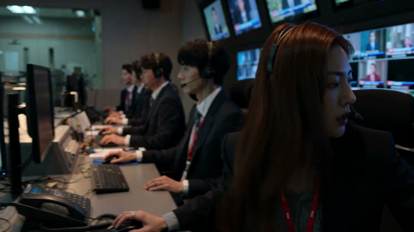 新闻控制室断电警报