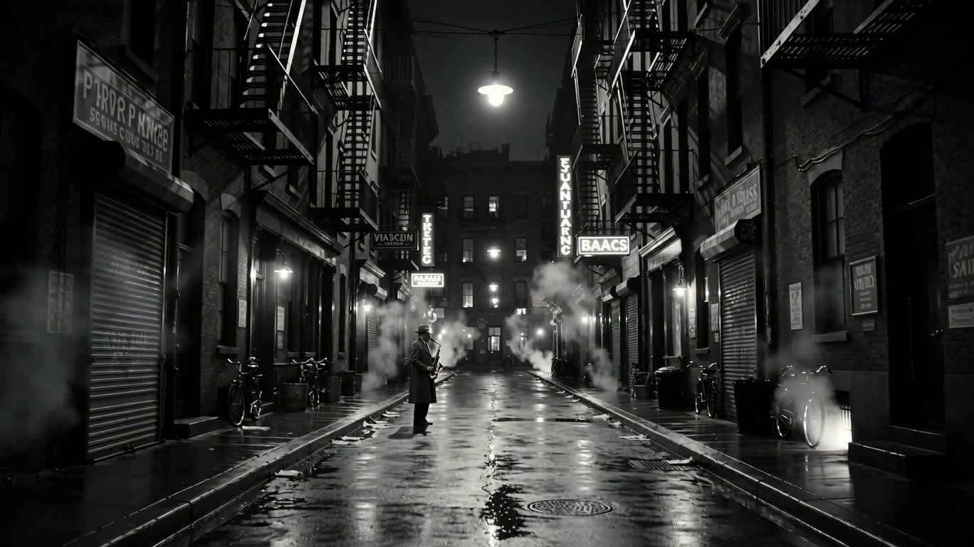 午夜雨巷爵士独奏