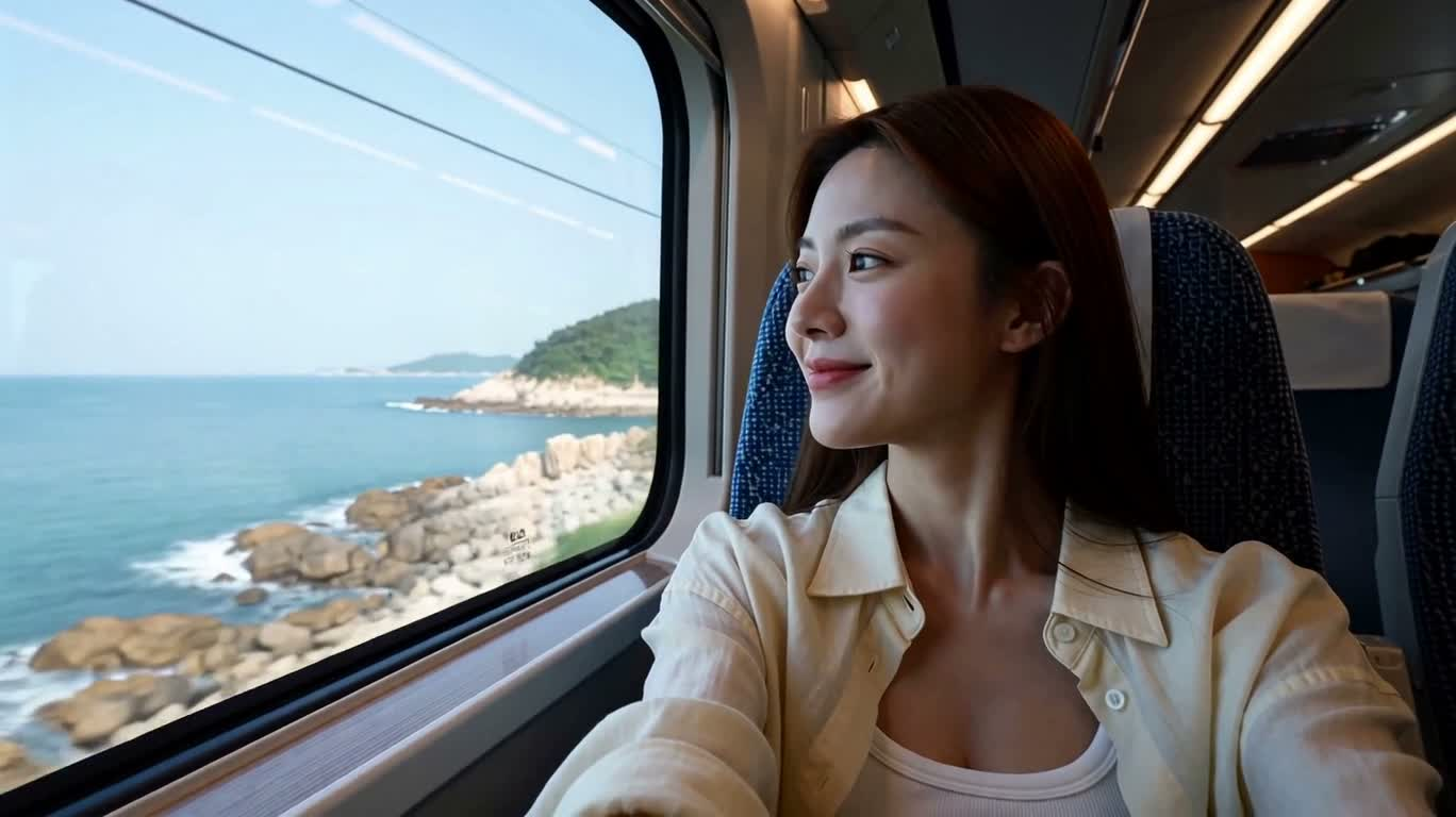 Hành trình tàu ven biển đến bãi biển
