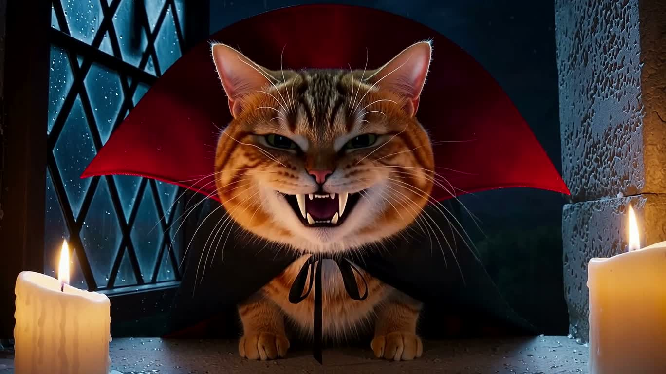 橘猫吸血鬼的荒诞坠落