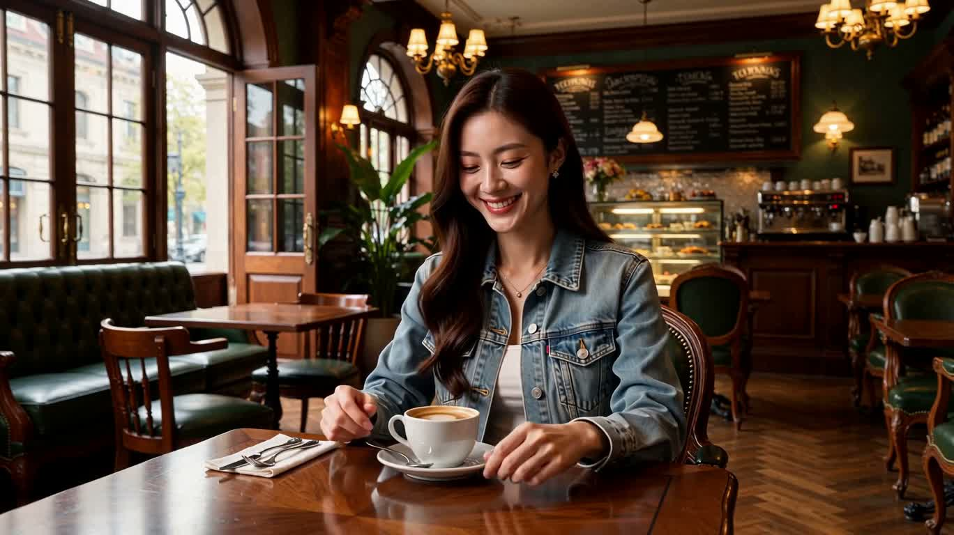 1930年代咖啡馆中的现代女性
