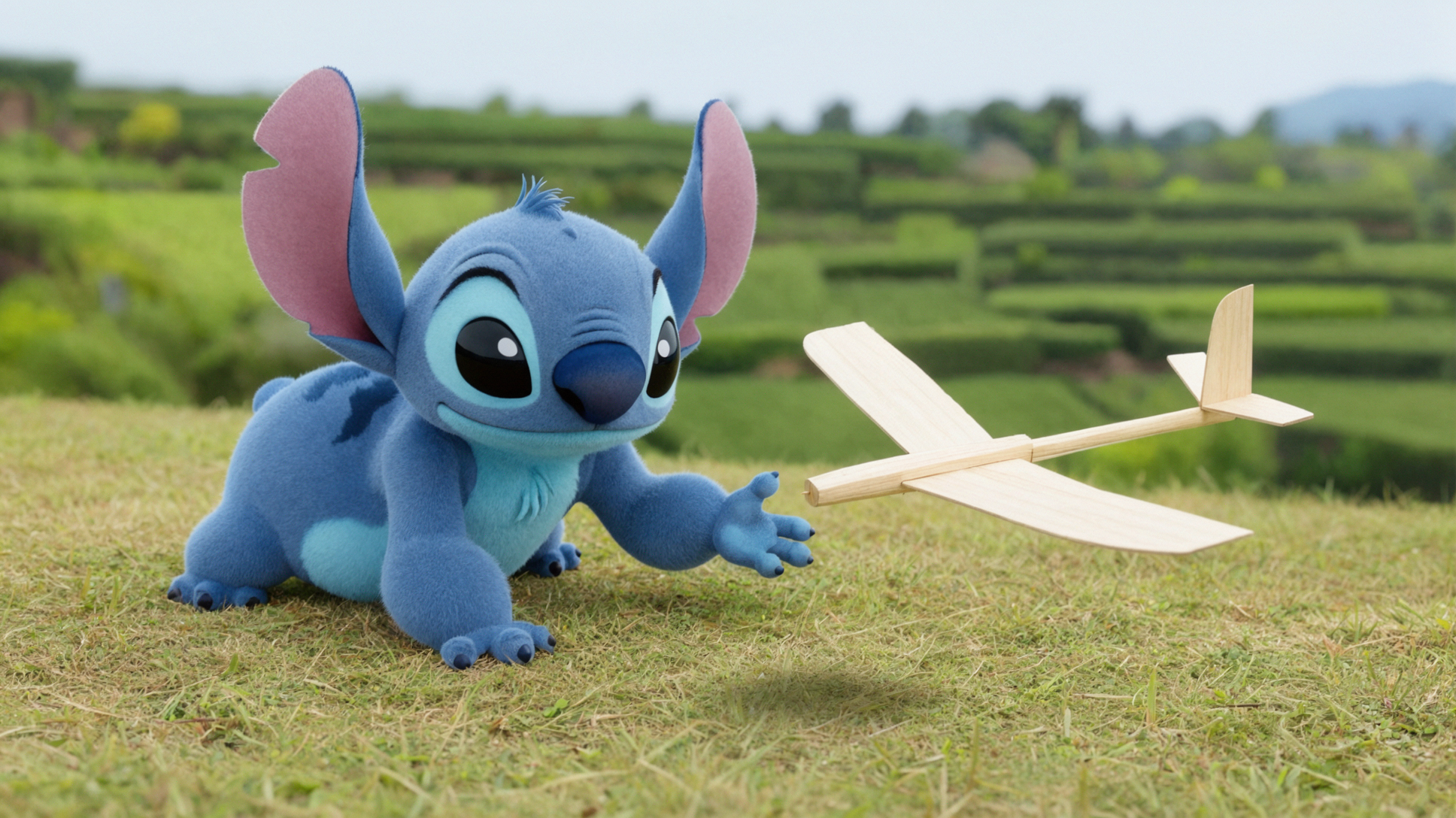 Stitch · Let the Wings Take the First Step — AI image creation