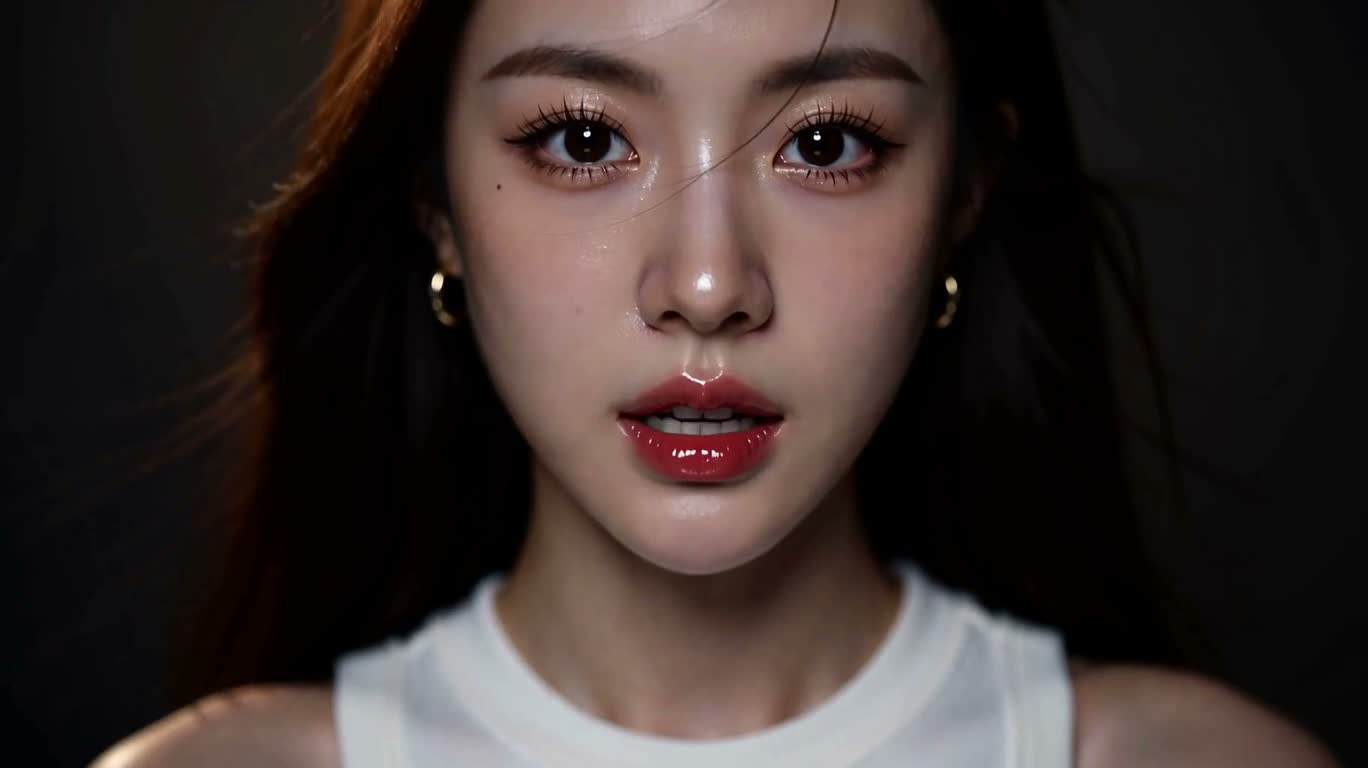 暗色倾镜的动漫女性