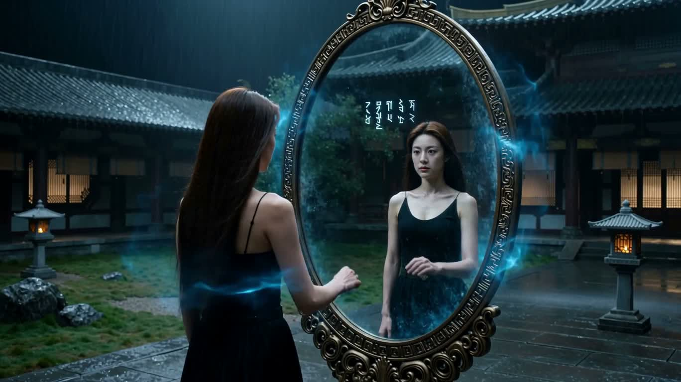 雨夜镜中换魂