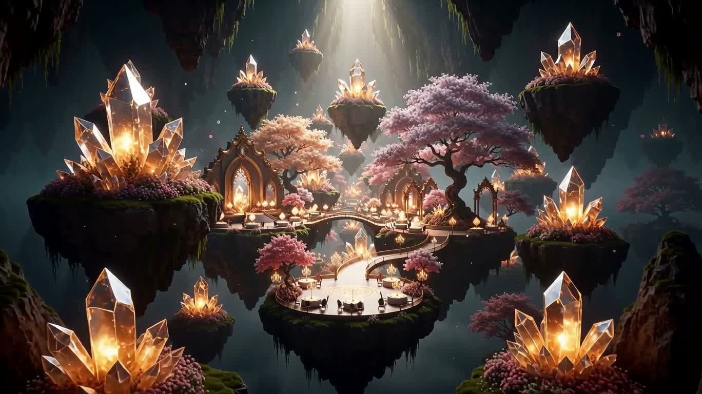 梦幻水晶浮岛