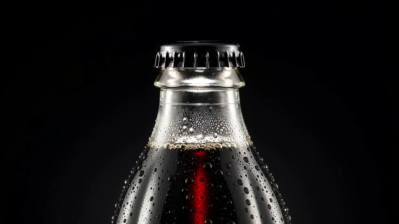 Cinematic Macro Ad for Iced Soda