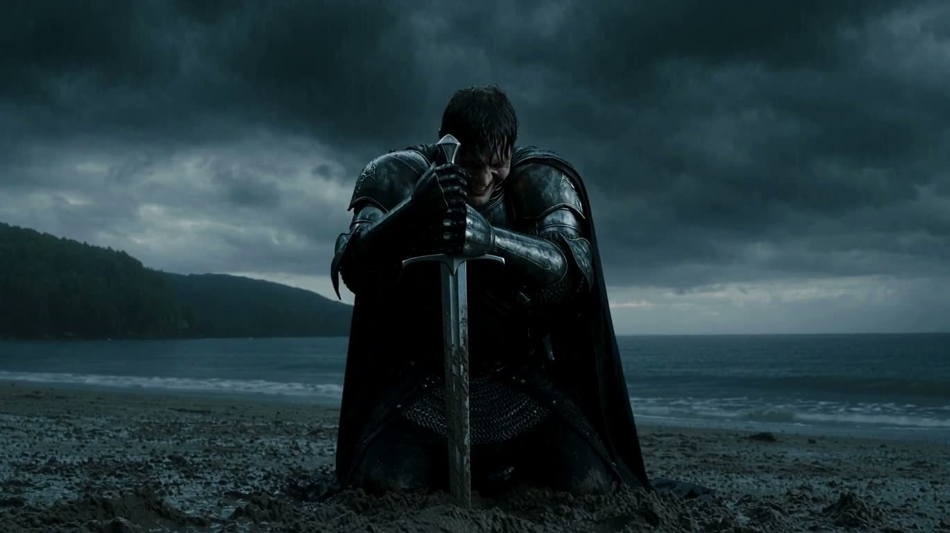 La métamorphose folle du guerrier sous la pluie