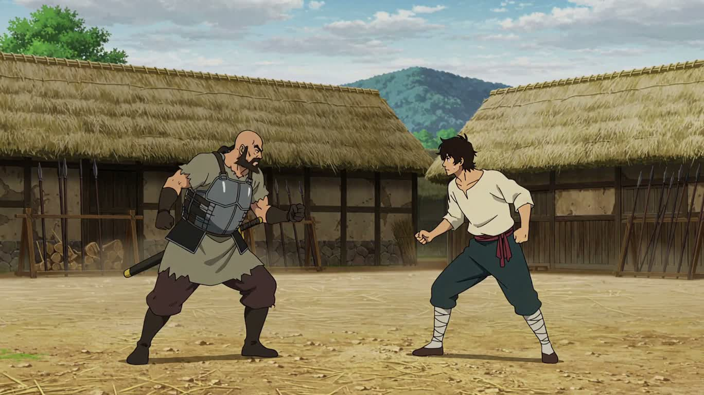 A Funny Punch on the Training Ground