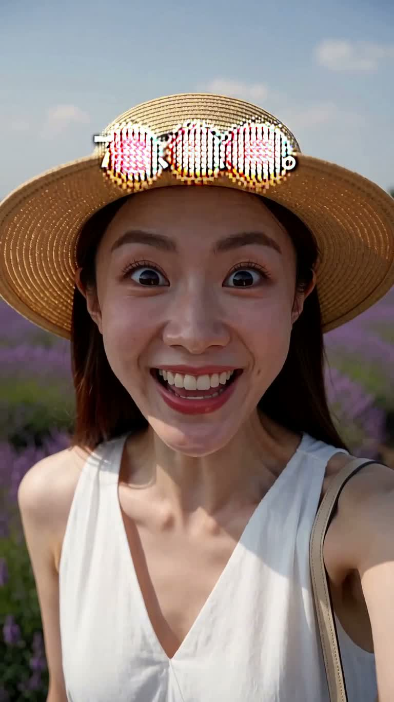 Lời mời mùa hè đến biển hoa tím — AI video creation