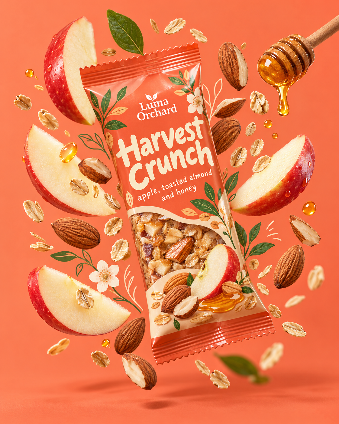 原创虚构品牌快消零食产品海报模板 — AI image creation