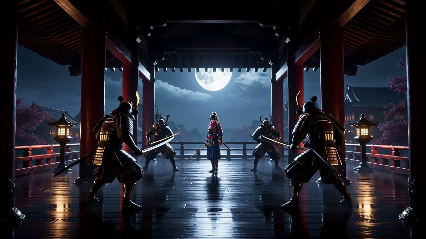 月下の忍者・紅い瞳の突破