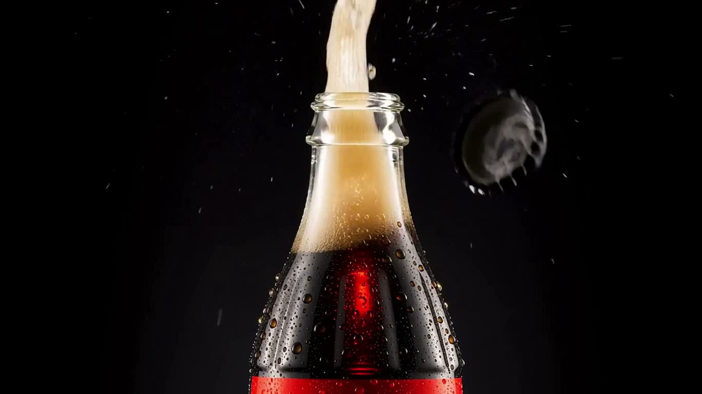 Khoảnh khắc ngưng tụ của cola đá lạnh
